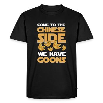 Drôle de crabe Rangoon - T-shirt Premium bio Homme - noir - Devant - Nico (187cm)