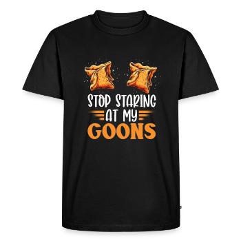 Drôle de crabe Rangoon - T-shirt Premium bio Homme - noir - Devant - Nico (187cm)