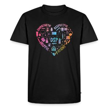 DSP Direct support Professional DSP Nurse - Men's Premium Organic T-Shirt - black - Front - Nico (187cm)