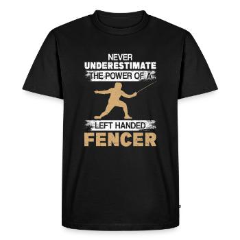 Escrimeur - T-shirt Premium bio Homme - noir - Devant - Nico (187cm)