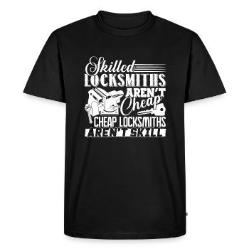 Locksmith Skilled Locksmiths Aren't Cheap - Men's Premium Organic T-Shirt - black - Front - Nico (187cm)