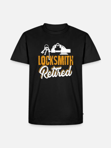 Locksmith Retired Locksmith - Men's Premium Organic T-Shirt - black