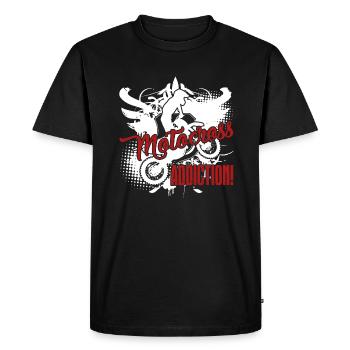 Motocross Motocross Addiction - Men's Premium Organic T-Shirt - black - Front - Nico (187cm)