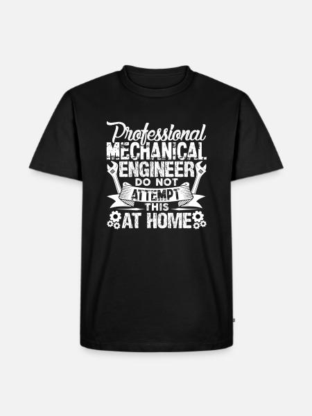 Professional Mechanical Engineer - Men's Premium Organic T-Shirt - black