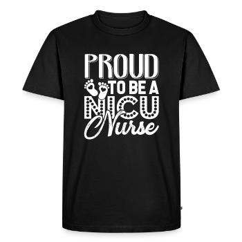 Nicu Nurse Proud To Be A Nicu Nurse - Men's Premium Organic T-Shirt - black - Front - Nico (187cm)
