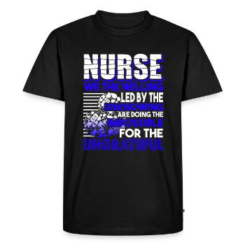 Nurse Nurse Work - Men's Premium Organic T-Shirt - black - Front - Nico (187cm)