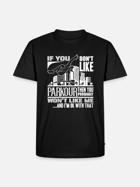 Parkour I Like Parkour - Men's Premium Organic T-Shirt - black
