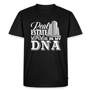 Real Estate Agent Real Estate Is In My DNA - Men's Premium Organic T-Shirt - black - Front - Nico (187cm)