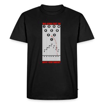 Bowler Drôle Bowling - T-shirt Premium bio Homme - noir - Devant - Nico (187cm)