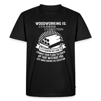 Woodworking Woodworking Definition - Men's Premium Organic T-Shirt - black - Front - Nico (187cm)