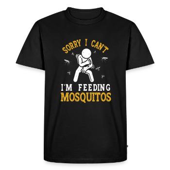 Moustiques - T-shirt Premium bio Homme - noir - Devant - Nico (187cm)