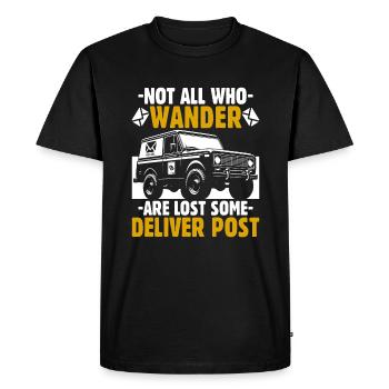 Rural Postal Provider - Men's Premium Organic T-Shirt - black - Front - Nico (187cm)