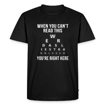 Optometry Optometrist ophthalmologist - Men's Premium Organic T-Shirt - black - Front - Nico (187cm)