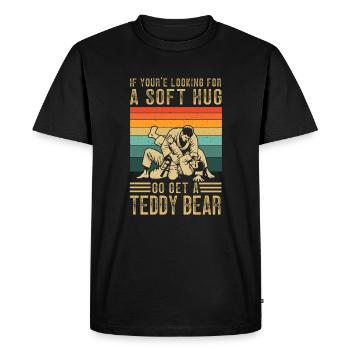 Jiu jitsu brésilien Bjj - T-shirt Premium bio Homme - noir - Devant - Nico (187cm)