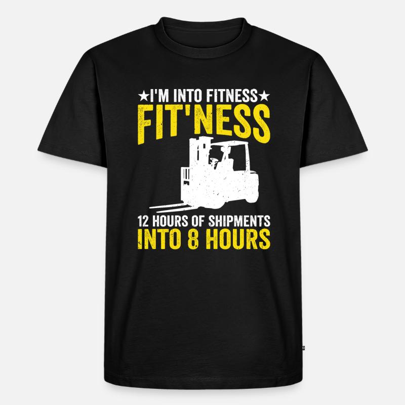Forklift Operator - Männer Premium Bio T-Shirt - Schwarz