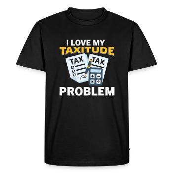 Comptable CPA Préparateur de déclarations de revenus - T-shirt Premium bio Homme - noir - Devant - Nico (187cm)