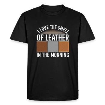 Leatherwork Leatherworking Leatherworker - Men's Premium Organic T-Shirt - black - Front - Nico (187cm)