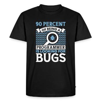 Computer Programmer Computer Programming - Men's Premium Organic T-Shirt - black - Front - Nico (187cm)