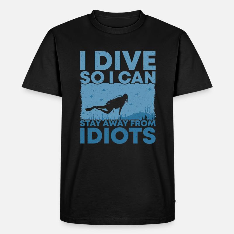 Scuba Diving - Männer Premium Bio T-Shirt - Schwarz