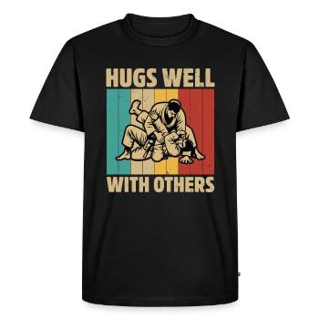 JJB Jiu JItsu - T-shirt Premium bio Homme - noir - Devant - Nico (187cm)