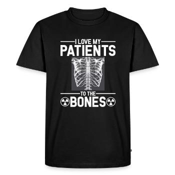 Technicien en radiologie Rad Tech - T-shirt Premium bio Homme - noir - Devant - Nico (187cm)