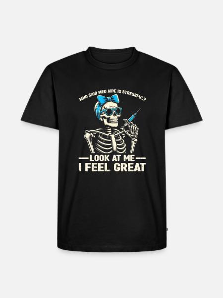 Medication Aide Med Aide - Männer Premium Bio T-Shirt - Schwarz
