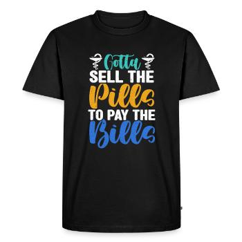 Pharmacist Pharmacy Tech - Men's Premium Organic T-Shirt - black - Front - Nico (187cm)