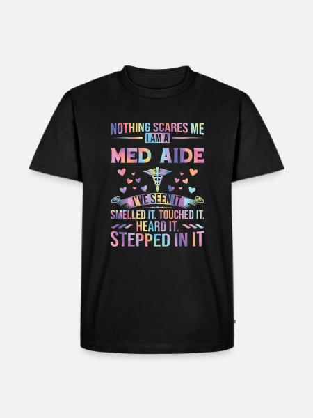 Medication Aide Med Aide - Männer Premium Bio T-Shirt - Schwarz