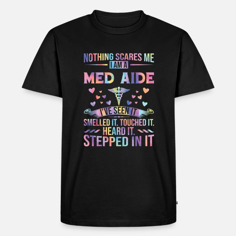 Medication Aide Med Aide - Männer Premium Bio T-Shirt - Schwarz