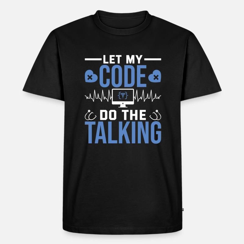 Medical Coder - Men's Premium Organic T-Shirt - black