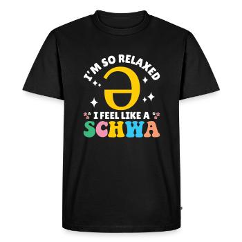 Professeur de grammaire anglaise - T-shirt Premium bio Homme - noir - Devant - Nico (187cm)