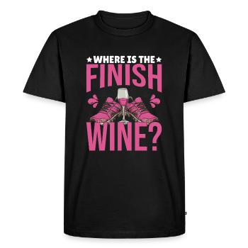 mud running mud run girl - Männer Premium Bio T-Shirt - Schwarz - Vorne - Nico (187cm)