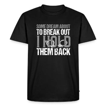Correctional officer - Men's Premium Organic T-Shirt - black - Front - Nico (187cm)