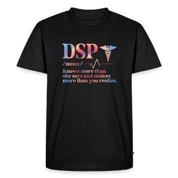 Direct support Professional DSP Nurse - Men's Premium Organic T-Shirt - black - Front - Nico (187cm)