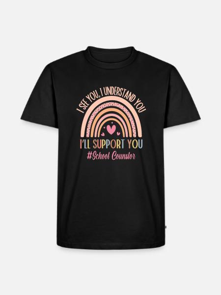 School Counselor - Männer Premium Bio T-Shirt - Schwarz