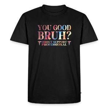 DSP Direct support Professional DSP Nurse - Men's Premium Organic T-Shirt - black - Front - Nico (187cm)