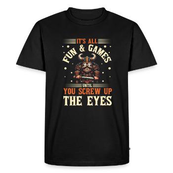 Tabletop Wargaming Miniatures Painter - Men's Premium Organic T-Shirt - black - Front - Nico (187cm)
