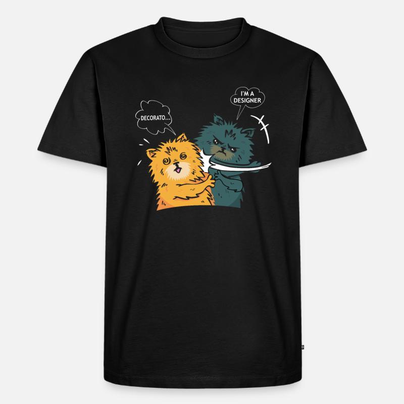 Interior designer designing - Männer Premium Bio T-Shirt - Schwarz