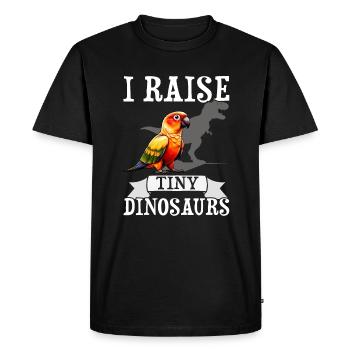 Conure solaire - T-shirt Premium bio Homme - noir - Devant - Nico (187cm)