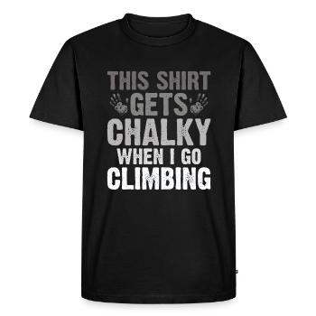 Escalade de bloc amusante - T-shirt Premium bio Homme - noir - Devant - Nico (187cm)