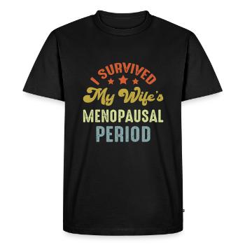Papa - T-shirt Premium bio Homme - noir - Devant - Nico (187cm)
