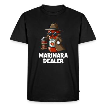 Concessionnaire Marinara - T-shirt Premium bio Homme - noir - Devant - Nico (187cm)