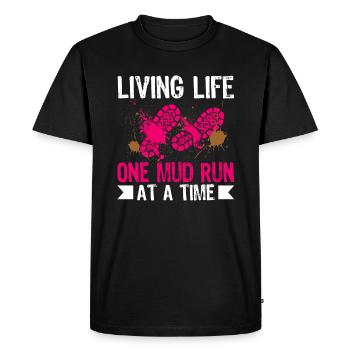 Mud Run Boue Sistas Mudder - T-shirt Premium bio Homme - noir - Devant - Nico (187cm)