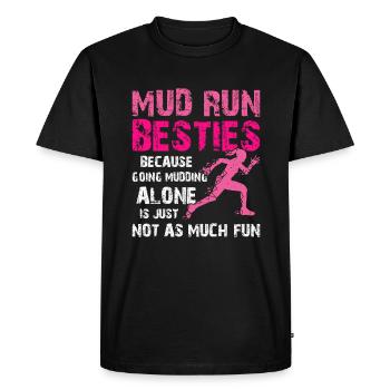 Mud Run Boue Sistas Mudder - T-shirt Premium bio Homme - noir - Devant - Nico (187cm)