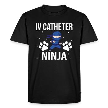 Veterinary Technician Vet Tech - Men's Premium Organic T-Shirt - black - Front - Nico (187cm)