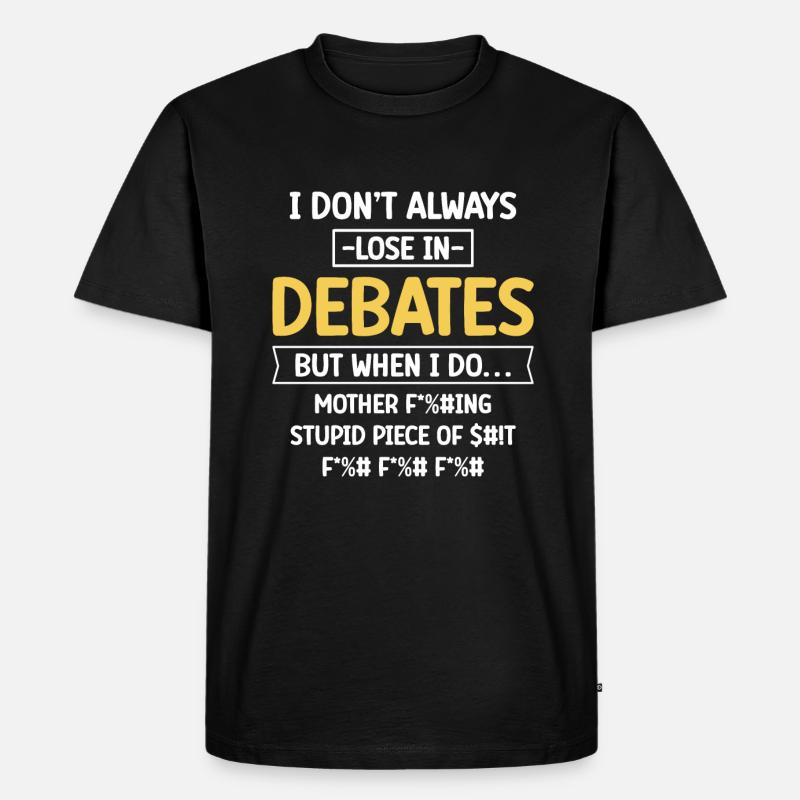 Equipe de débat - T-shirt Premium bio Homme - noir