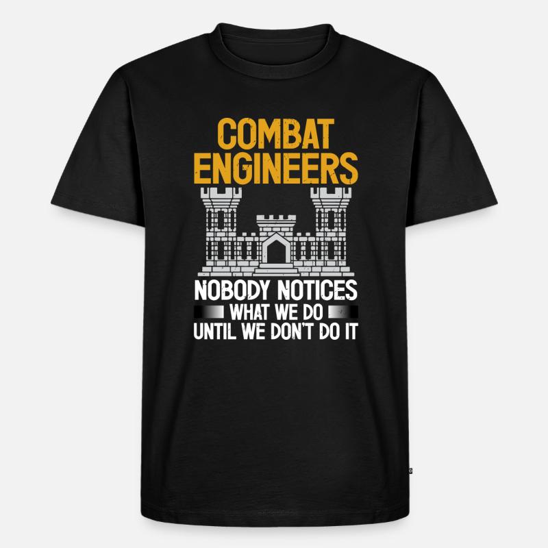 Combat Engineer - Men's Premium Organic T-Shirt - black