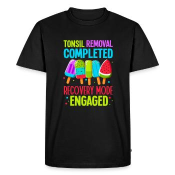 Tonsillectomy Tonsil Removal - Men's Premium Organic T-Shirt - black - Front - Nico (187cm)