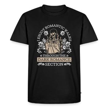 Lecteur de charbon Dark Romance - T-shirt Premium bio Homme - noir - Devant - Nico (187cm)