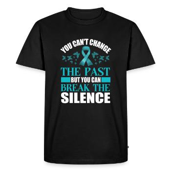 Sexual assault awareness Sexual abuse - Men's Premium Organic T-Shirt - black - Front - Nico (187cm)
